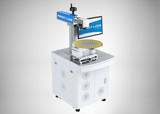 machine automatique d'inscription de laser d'acier au carbone en métal de 20w 30w 50w 100w avec le PC