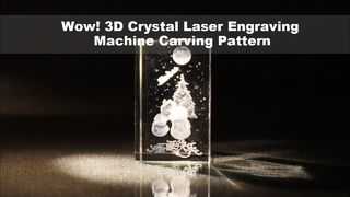 Ouah! Modèle de sculpture de machine de gravure laser en cristal 3D - Lignes incroyablement précises !