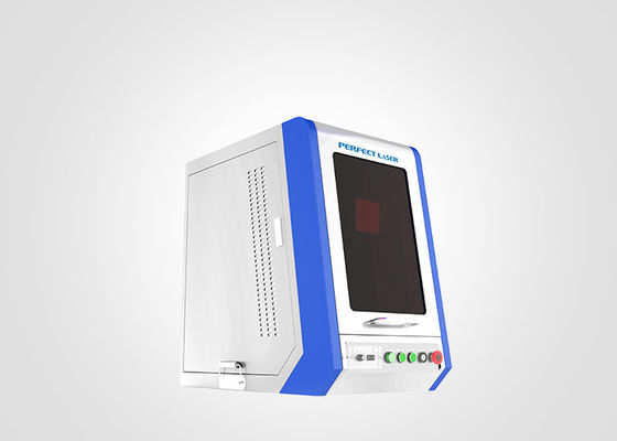 Machine d'inscription de laser en métal vert de 50W/100W avec la couverture fermée