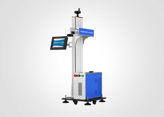Marqueur laser en fibre métallique en ligne volant avec refroidissement par air