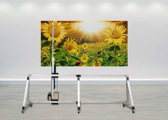 Machine à jet d'encre pour peinture murale UV CMYKW Imprimante murale Prix promotionnel Logo personnalisé Impression murale UV photo 3D verticale