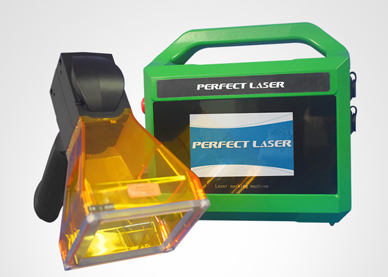 Machine de marquage laser à fibre portative de 20w pour le refroidissement par air en acier inoxydable métallique en acier au carbone en acier en aluminium en zinc en laiton