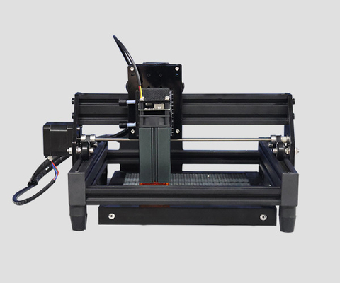Petite machine de gravure laser automatique portable à lumière bleue 10W pour feuille, copeaux de bois, cuir, carton, plastique, acrylique