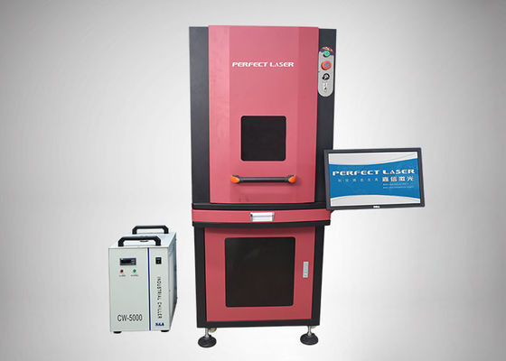 Machine UV facultative de marqueur de laser de format fonctionnant ignifuge avec le Cabinet fermé